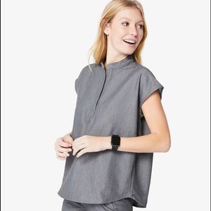 Figs scrubs oversize top S graphite